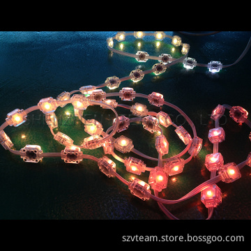 Hot-Seller / 3D Transparent Flexible LED Mesh Screen/ Support Irregular Installation
